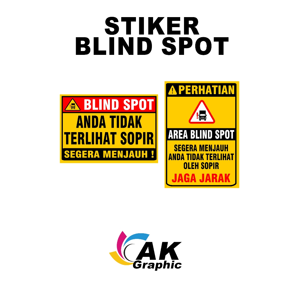 

STIKER BLIND SPOT SOPIR LAMINASI GLOSSY