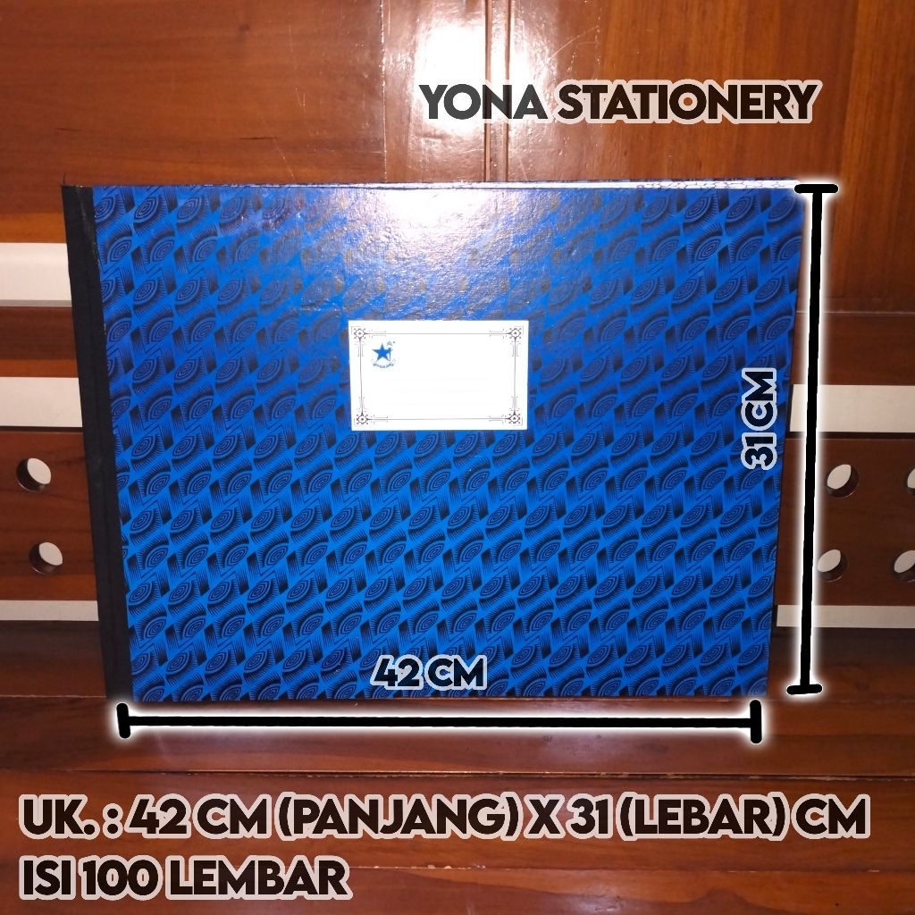 

Buku Double Folio Bintang Obor Hard Cover | Isi 100 Lembar | Ukuran: 42 x 31 Cm