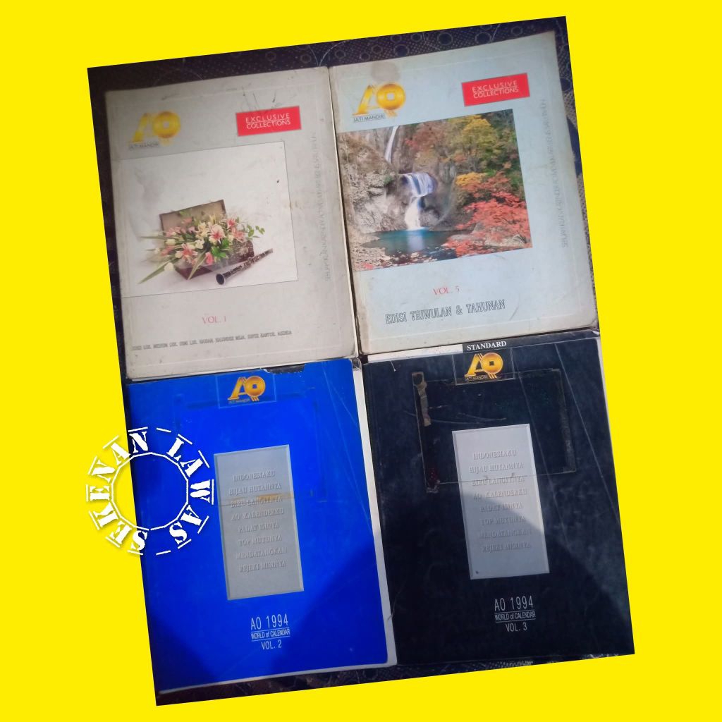 Katalog Kalender Th. 92,83,94 (Tidak Utuh Ada Yg Hilang & Sebagian Digunting) / Banyak Gambar Nike A