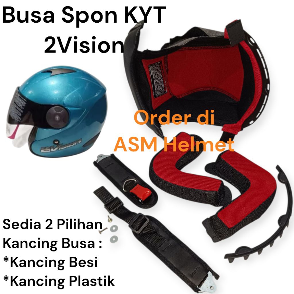 Busa Helm KYT 2Vison Busa Fullset Helm KYT 2 Vision 2Vision Busa Spon KYT 2 Visor