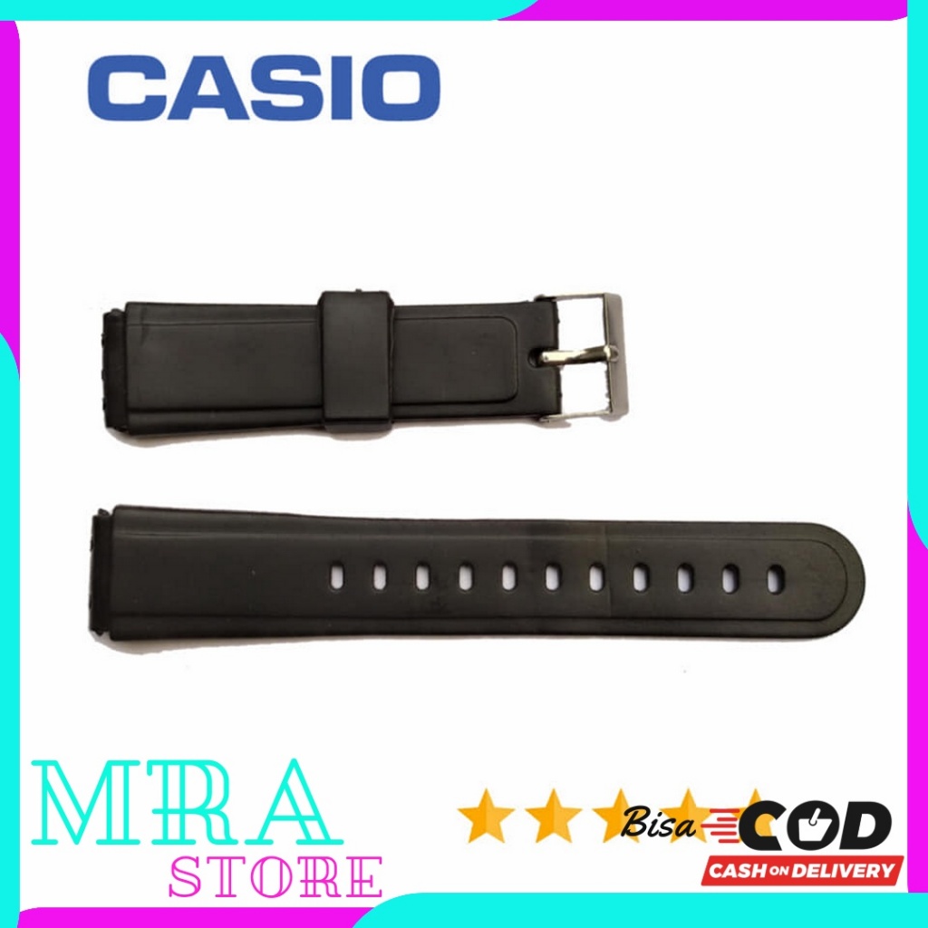 TALI JAM TANGAN RUBBER CASIO CASIO AW-30 CASIO AW-34 AW 90 AW 43 HITAM