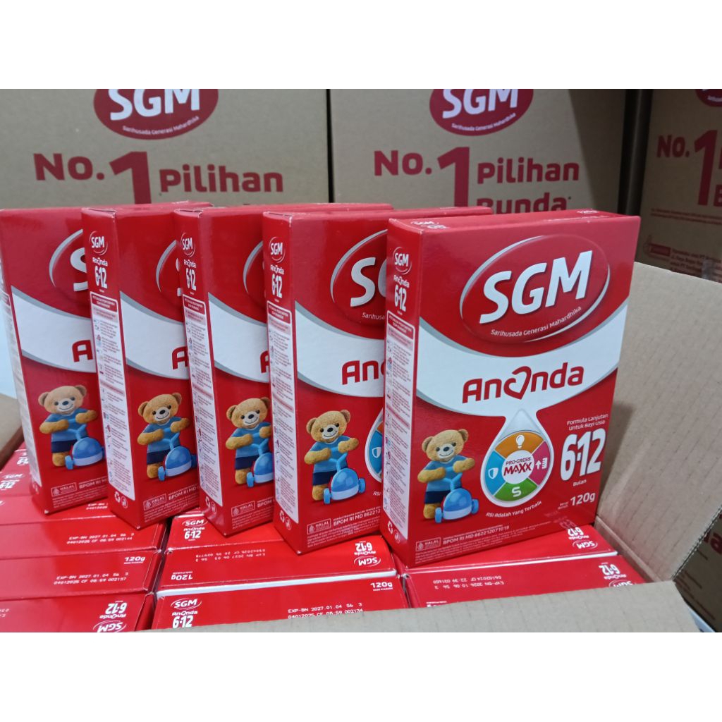 susu SGM 5 PCS usia 6-12 bulan 120 gr gratis bubble wrap kardus