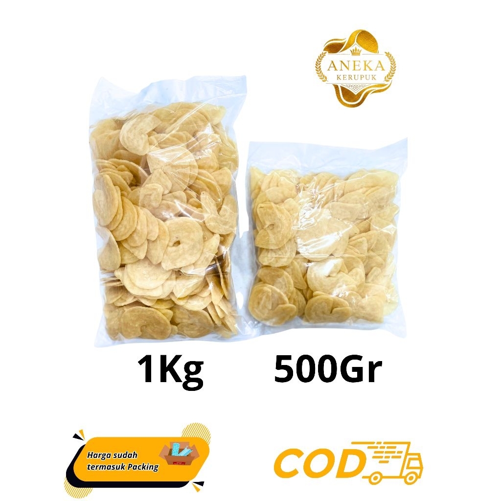 

KERUPUK MENTAH/KERECEK KERUPUK UDANG MENTE/UDANG KECIL MENTE PUTIH