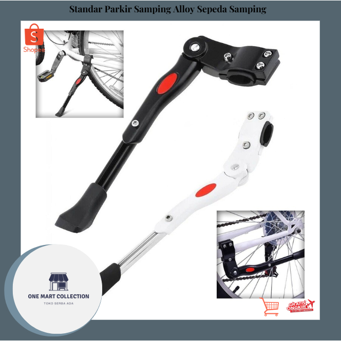 Standar Sepeda Samping Alloy Model Jepit