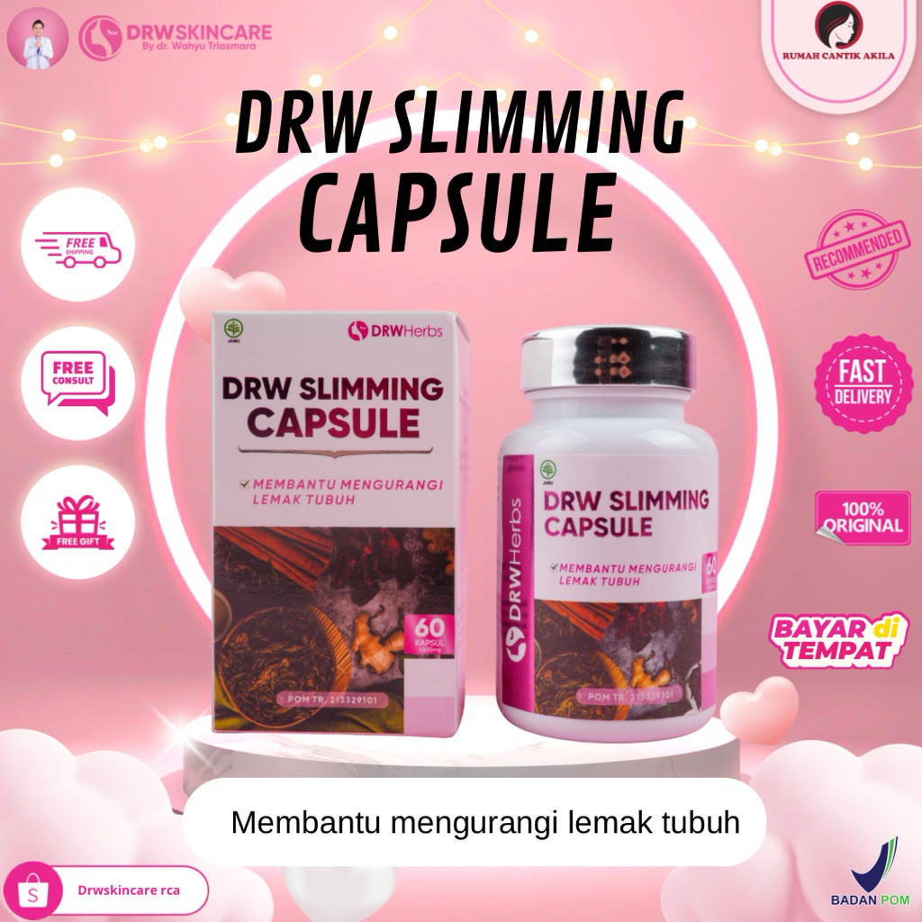 DRW Skincare Slimming Capsule Ori, Kapsul Diet Drw skincare