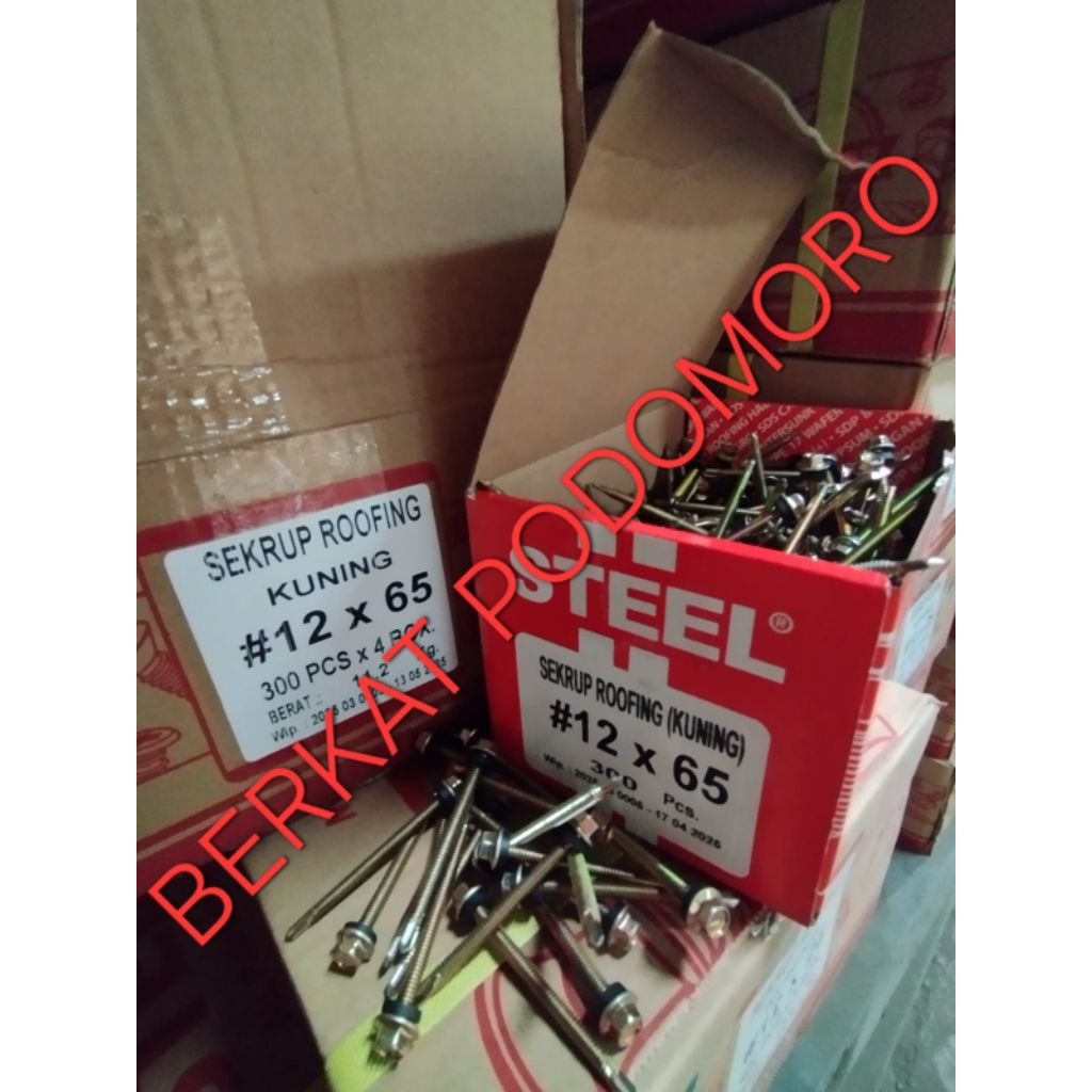 Baut drilling PATTA STEEL 12x65 Skrup drilling atap baja ringan (harga toko)