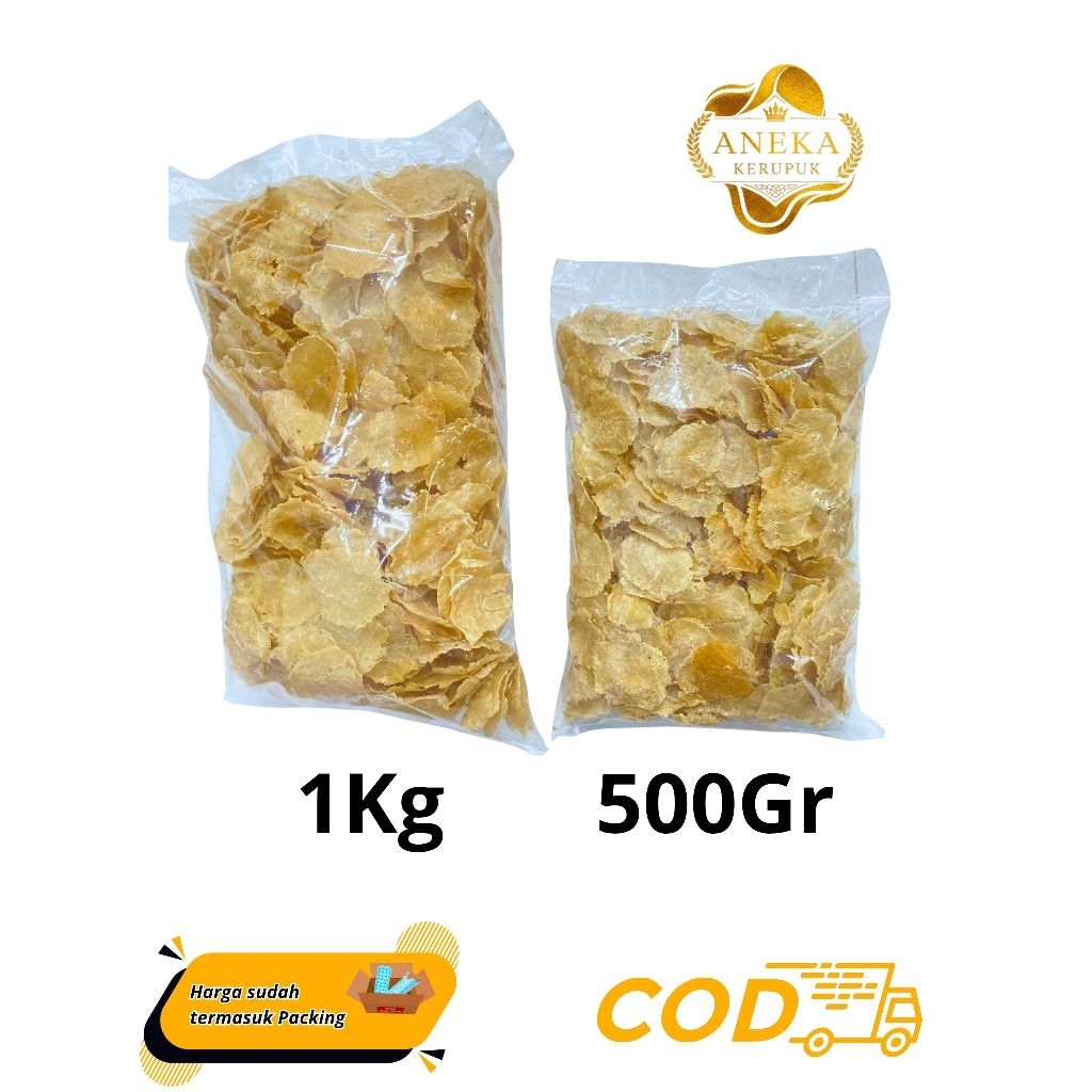 

KERUPUK MENTAH/KERECEK KERIPIK JELARUT/JLARUT