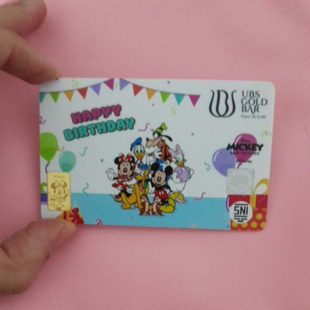UBS Disney 1 gr Mickey and friends happy birthday