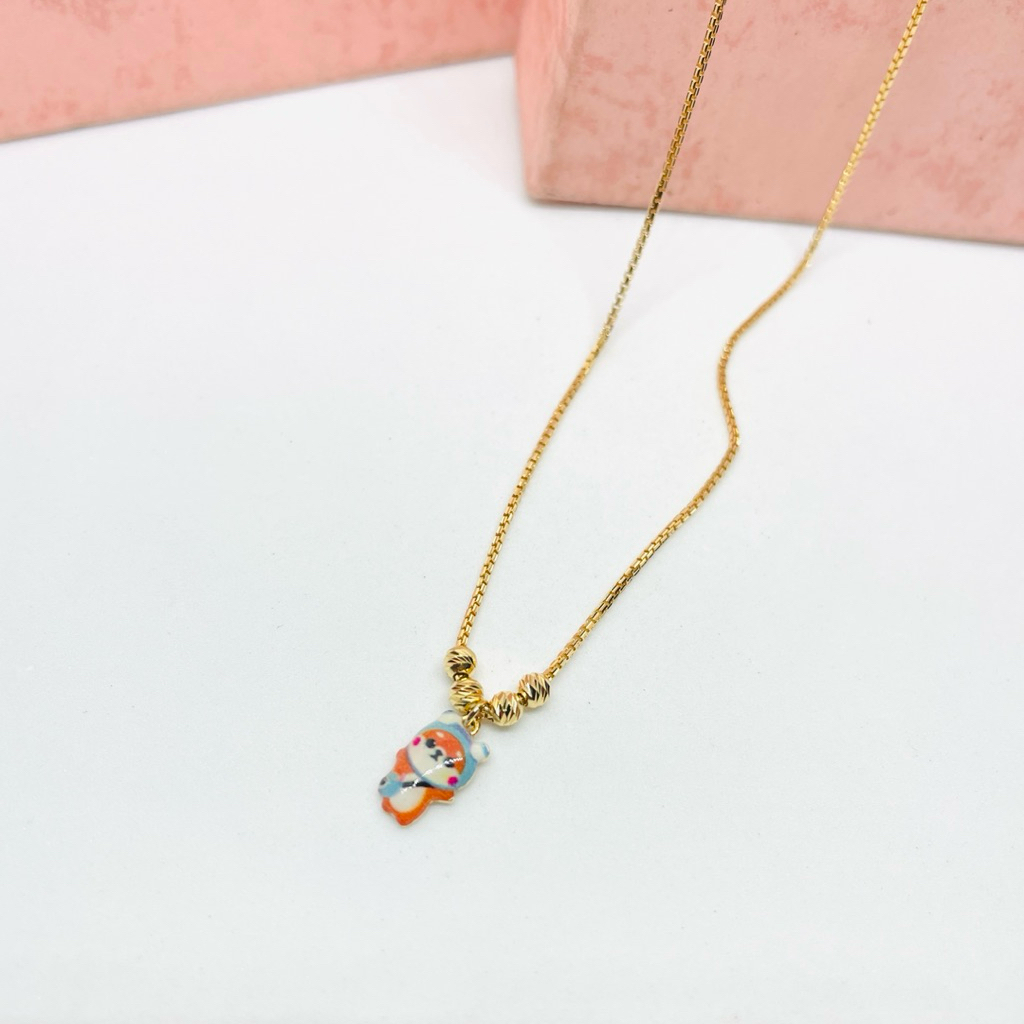 Kalung Bayi & Anak Emas Kadar 375/8k Itali boneka
