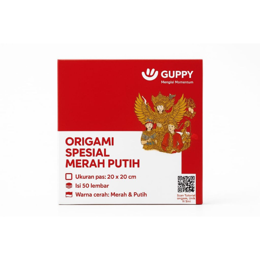 

Kertas Origami Merah Putih 20x20 cm Isi 50 Lembar – Kertas Lipat Prakarya Anak Guppy