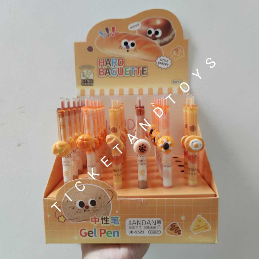 

Gel Pen Lucu Baguette Makanan Roti Bolpen Pulpen Anak Ballpoint