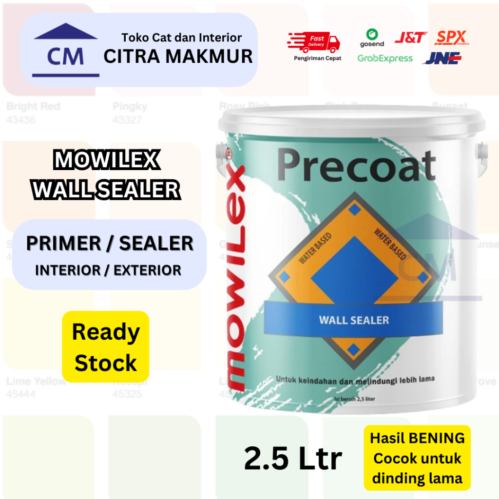MOWILEX PRECOAT WALL SEALER - 2.5 Liter (Sealer/Primer Mowilex)