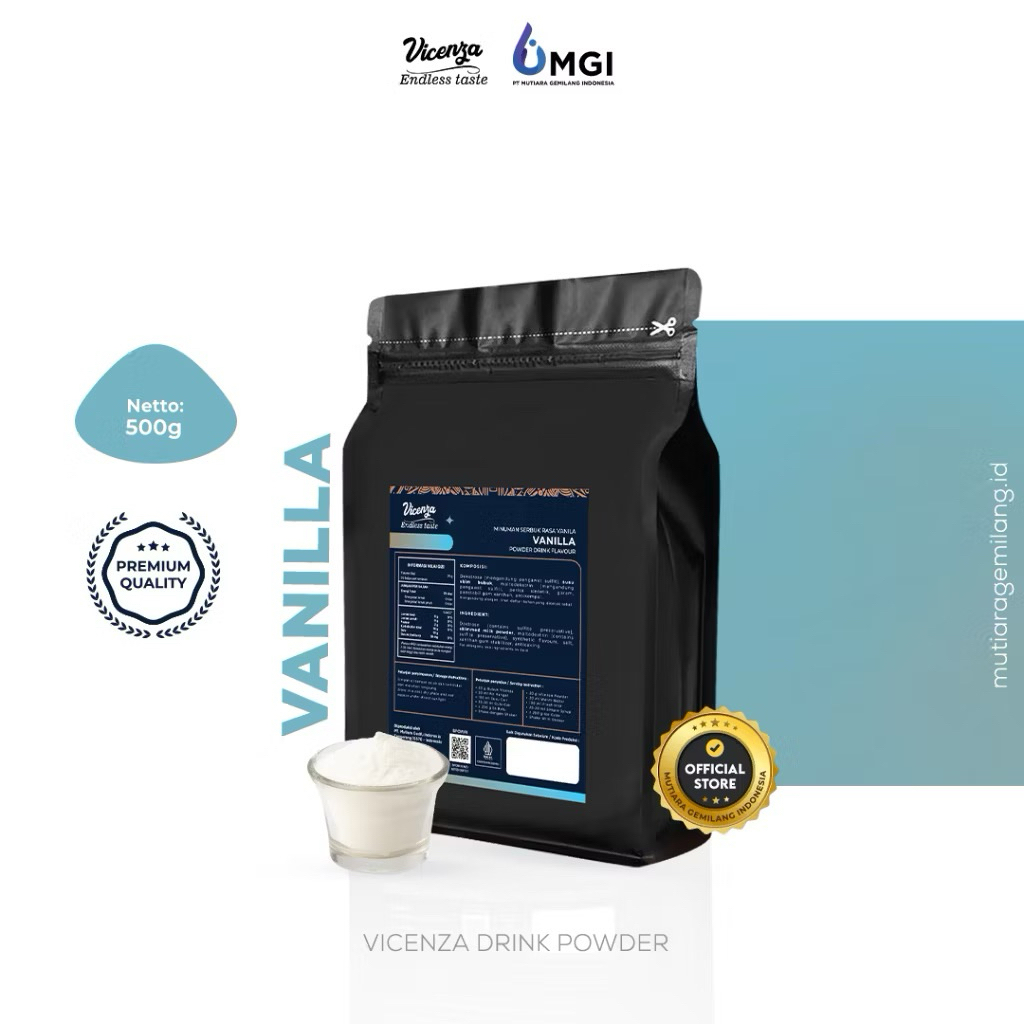 

Vicenza Powder Vanilla 500gr / Bubuk Minuman