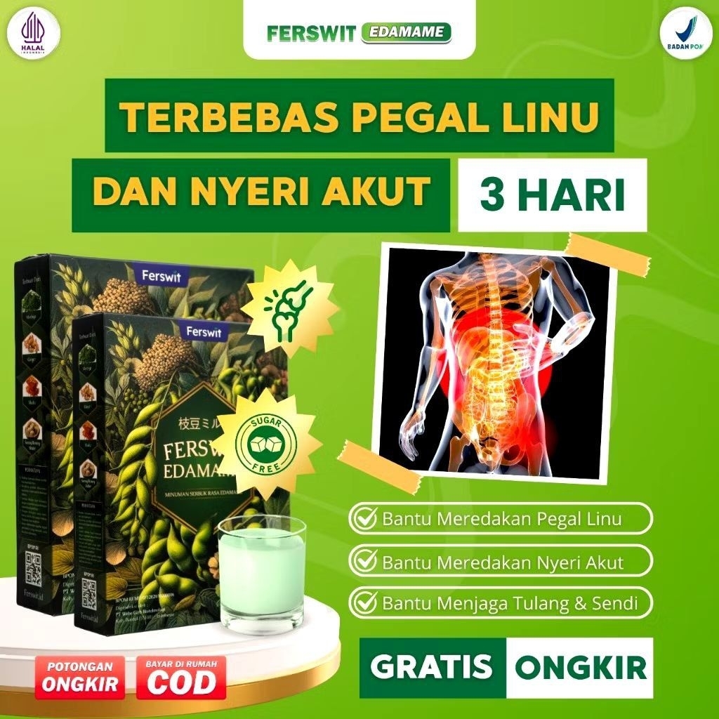 

Ferswit Susu Edamame 100% Original | Susu Edamame Jepang Untuk Asam Urat Tulang Dan Nyeri Sendi Terbaik