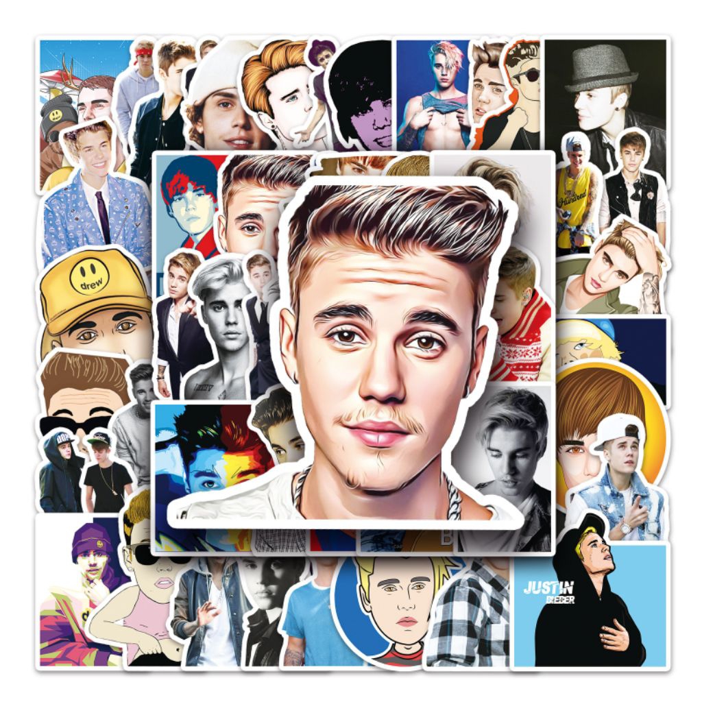 

[50 Pcs] DECO STICKER | STICKER DIY | JURNAL AESTHETIC [DS-243] JUSTIN BIEBER Idol Sticker Koper, HP Laptop Tumbler Komputer