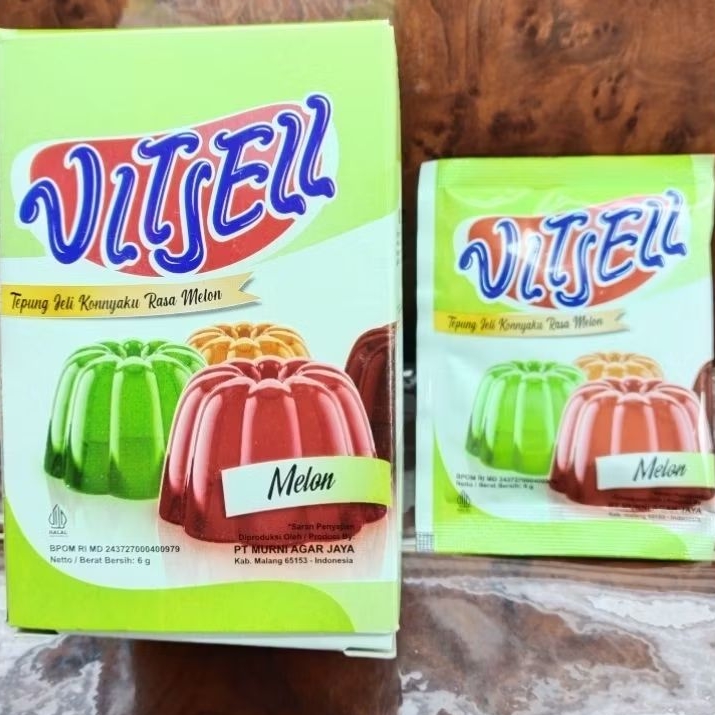 

JELLY MELON VITJELL 6gr ISI 12( 1 KOTAK)
