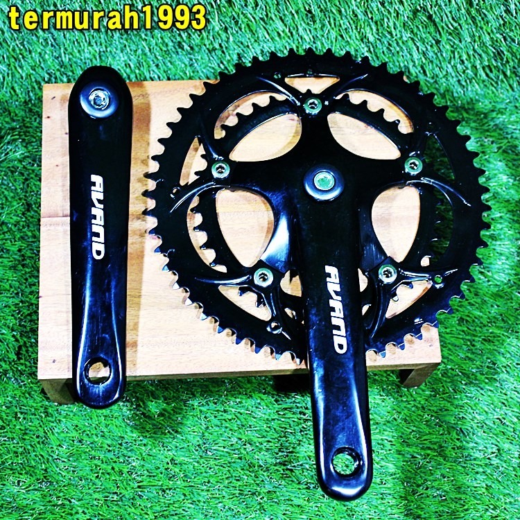 Crank Balap Avand termurah gir gear sepeda 2 speed DOUBLE CHAINRING Sparepart Sepeda Termurah