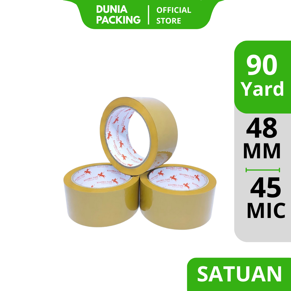 

[TERLARIS] Lakban OPP Tape / Lakban Coklat Dunia Packing 90 Yard -COD