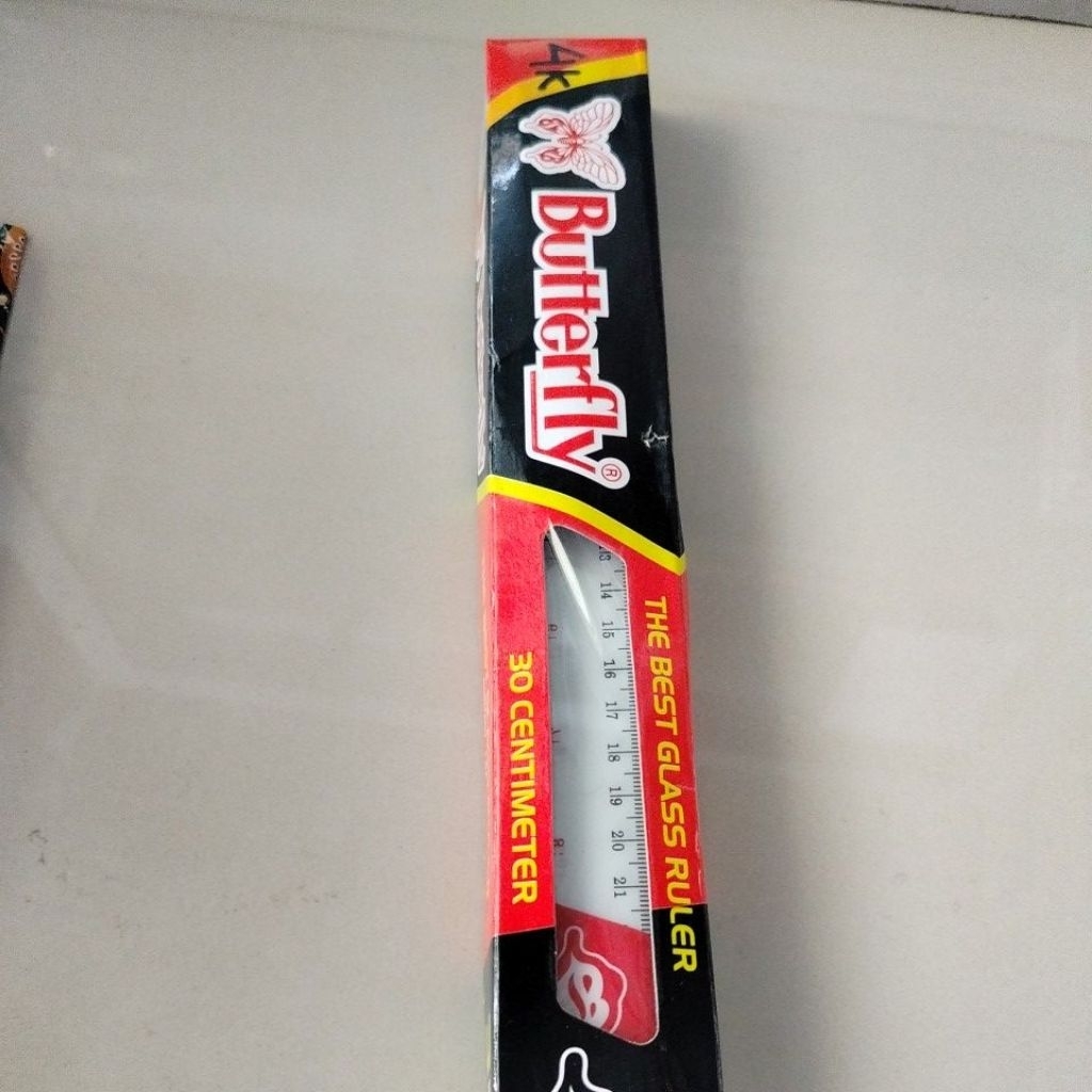 

Penggaris Butterfly 30cm (KoKoh dan Tebal)