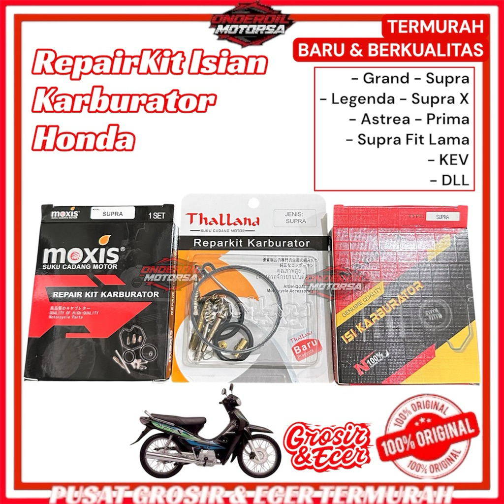REPAIRKIT CARBURATOR KARBURATOR MOTOR HONDA SUPRA X GRAND LEGENDA ASTREA PRIMA FIT LAMA KEV REPARKIT