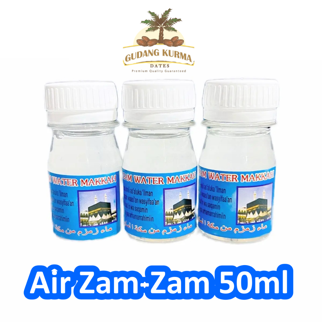 

Air zam zam asli isi 50ml kemasan 1pak 10-100pcs botol