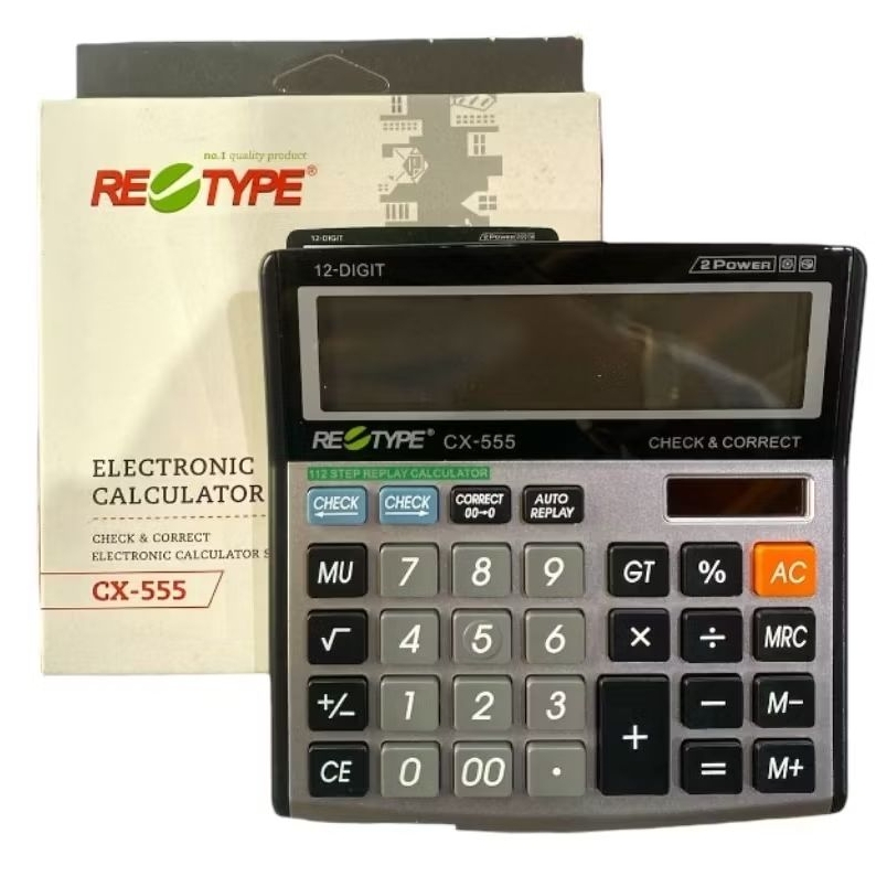 

CALCULATOR/KALKULATOR CX-555 RE-TYPE