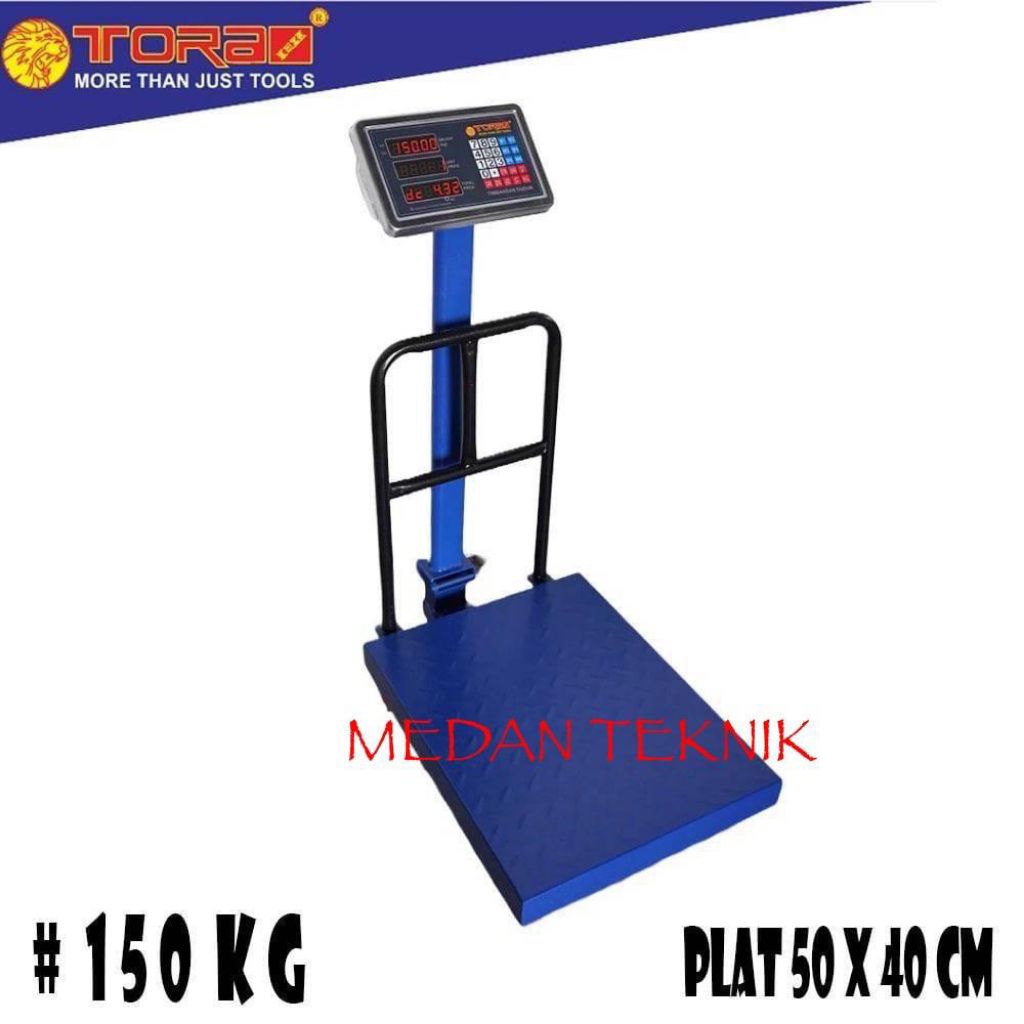 TIMBANGAN DUDUK TORA DIGITAL BIRU 100 KG / 150 KG / 300 KG / DIGITAL TIMBANGAN ELEKTRIK PLATFORM SCA