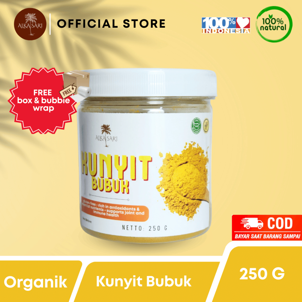 

Kunyit Kuning Bubuk Murni Tanpa Campuran Alka Sari 250 G