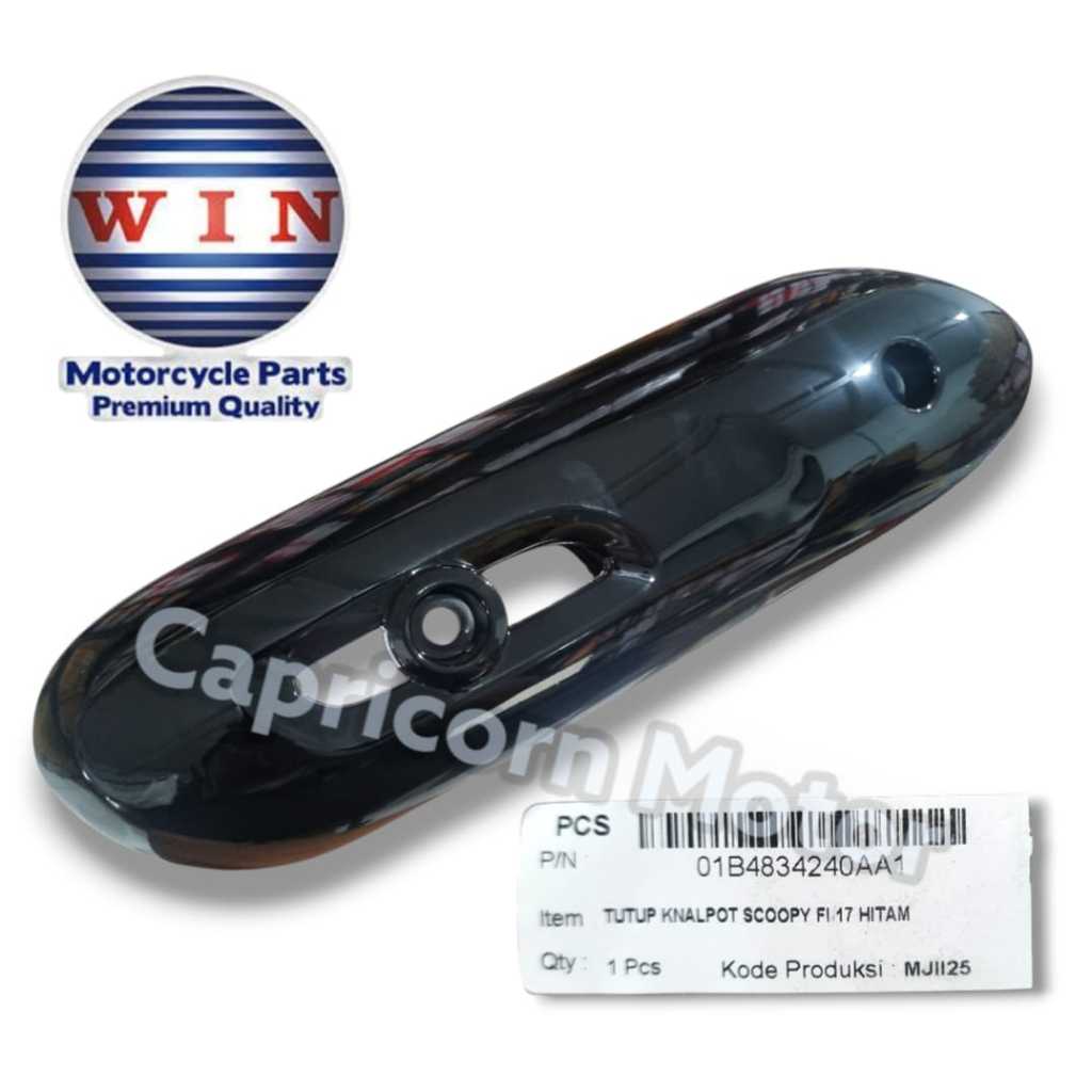 TUTUP COVER KNALPOT SCOOPY FI 2017 INJEKSI WIN