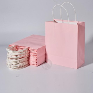 

100 PCS Paperbag SOS L PINK 18X8X18cm + Tali Putih Twist