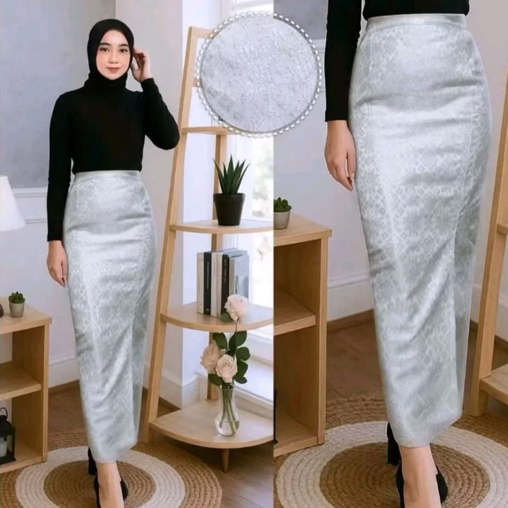 Rok songket span jadi / rok span songket kebaya / bawahan Rok songket kebaya - larizze kebaya
