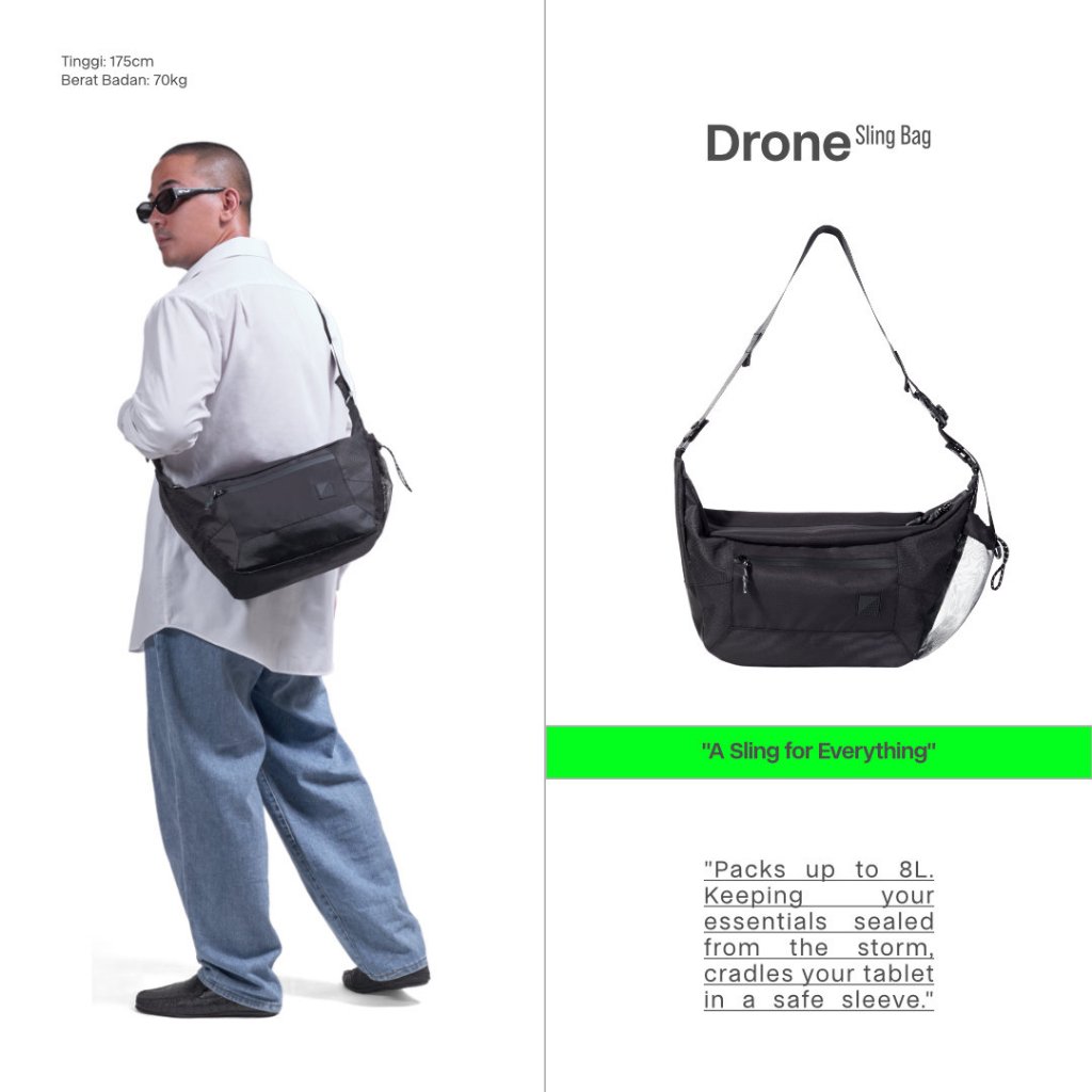 SYMA. Drone Sling Bag Black