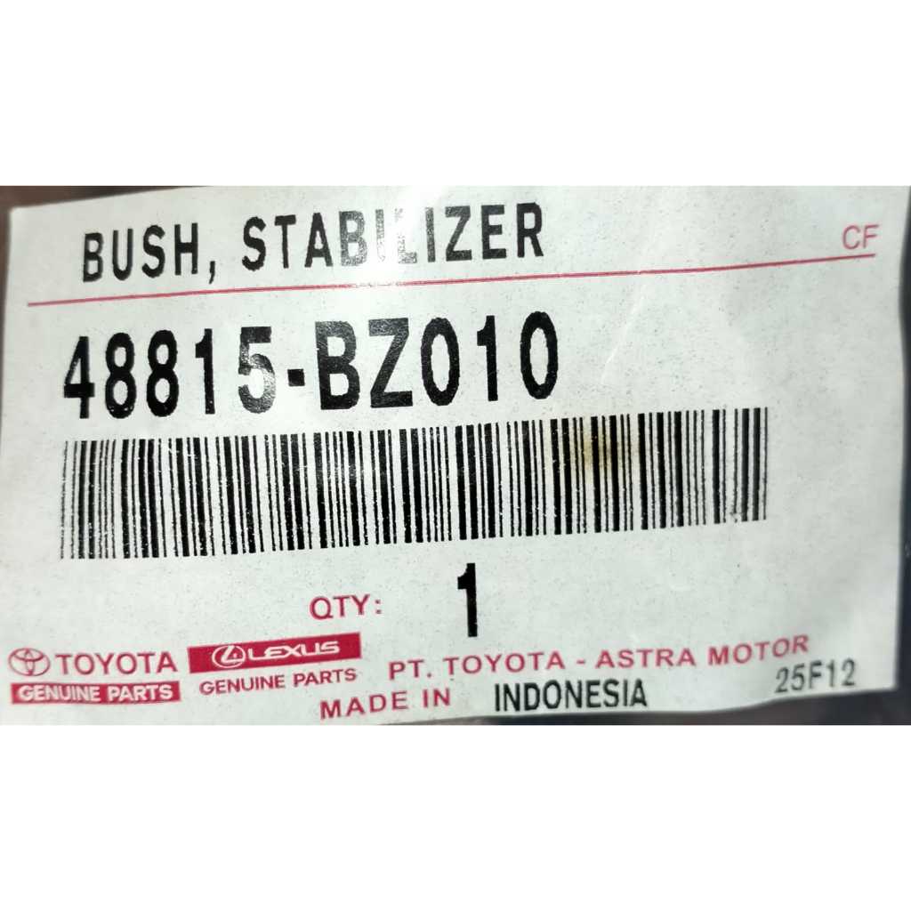 KARET BOS STABIL BELAH TOYOTA AVANZA / 48815-BZ010