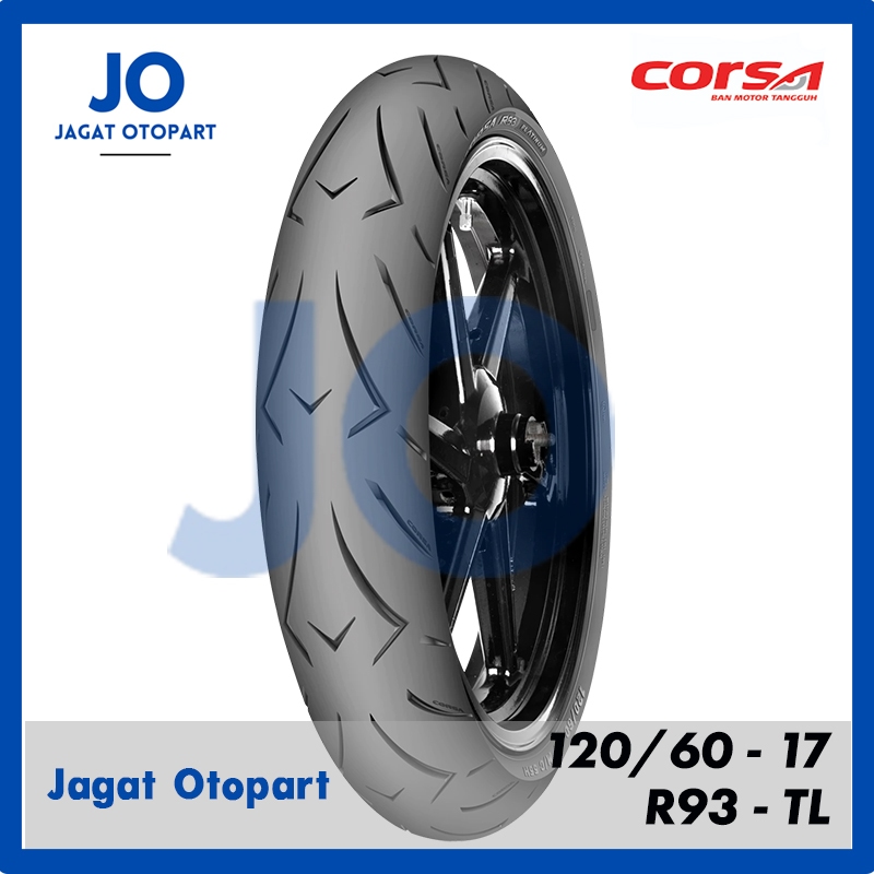 JAGAT Ban motor sport Corsa R93 120 60 17 Platinum soft compound tubeless