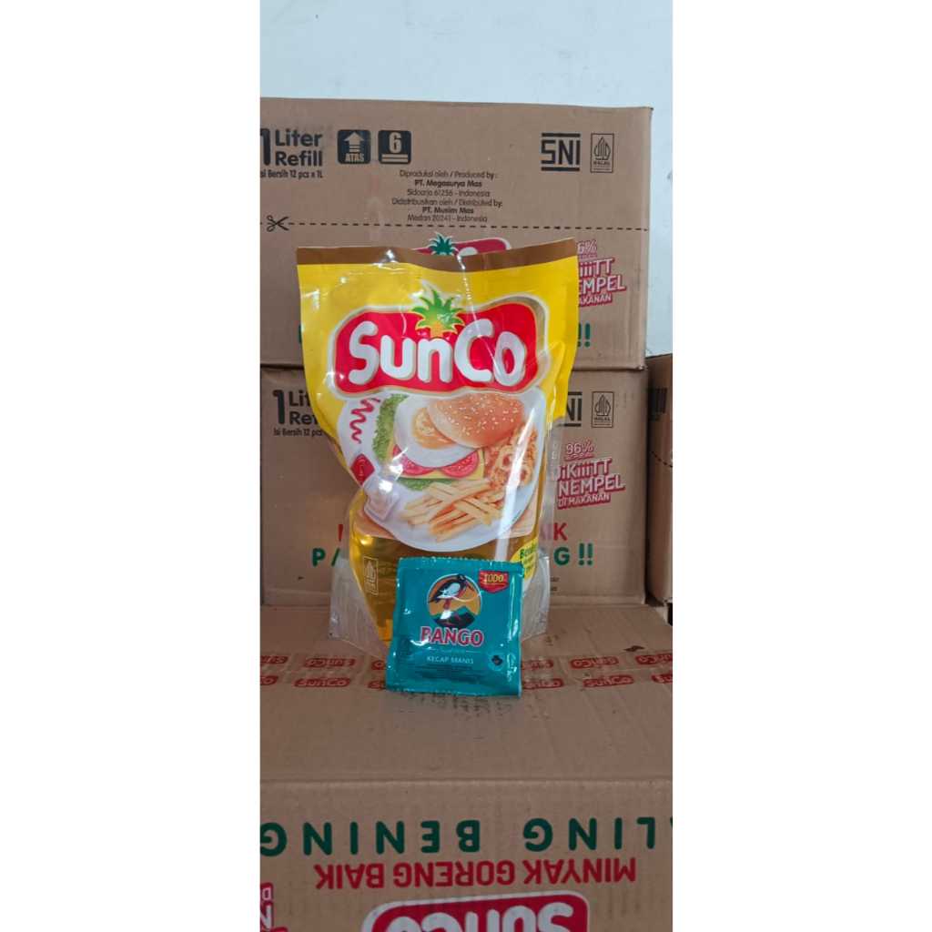 

MINYAK GORENG SUNCO 2L + SUNCO 1L BONUS KECAP BANGO 77GR