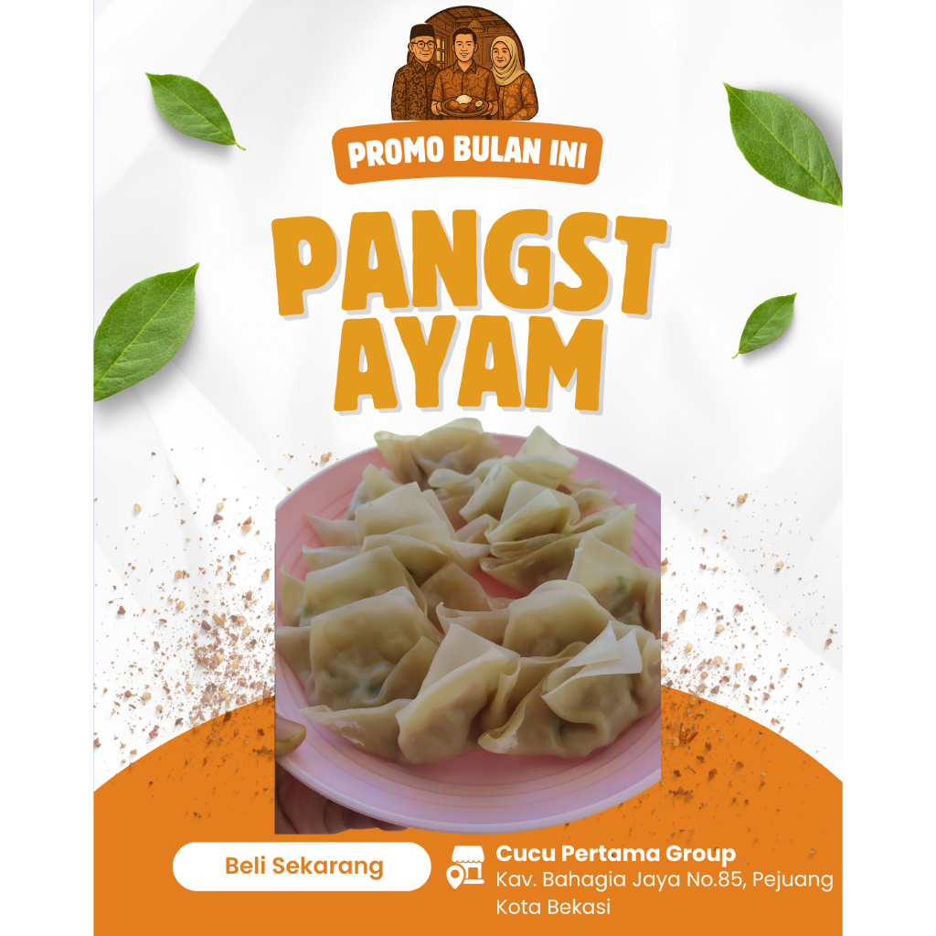 

Cemilan pangsit ayam lembut gurih nikmat