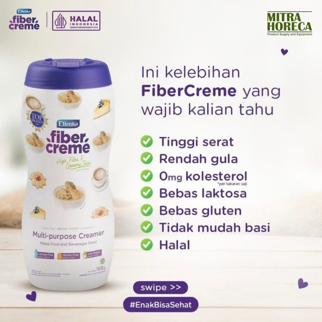 

Ellenka Fiber Creme Multi-Purpose Creamer Serbaguna Pengganti santan krimer kopi teh