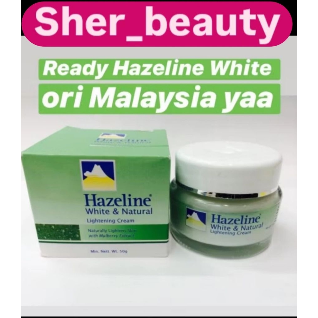 hazeline white & natural hijau Malaysia original