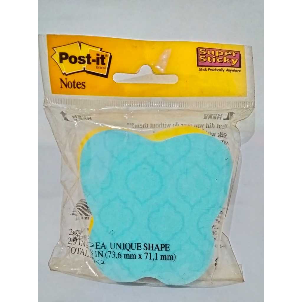 

CLEARANCE SALE 3M POST IT / STICKY NOTES 7350-SSN UNIQUE SHAPE 2.9INCH X 2.8INCH ISI 150 LEMBAR