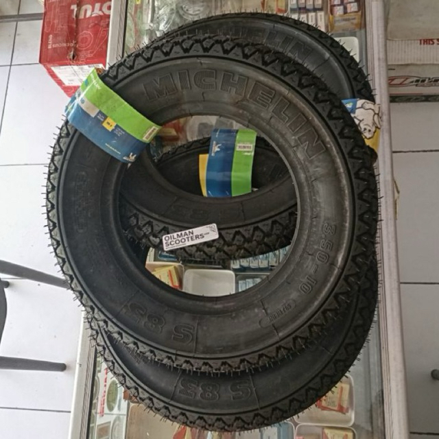 BAN LUAR RING 10 MICHELIN S83 BAN VESPA MICHELIN BAN KICHELIN VESPA RING 10 3.50 MICHELIN 3.50 RING 