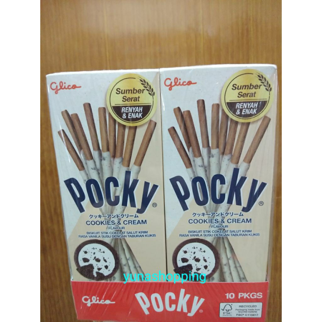 

Pocky cookies & cream 1 pack isi 10pc@20g