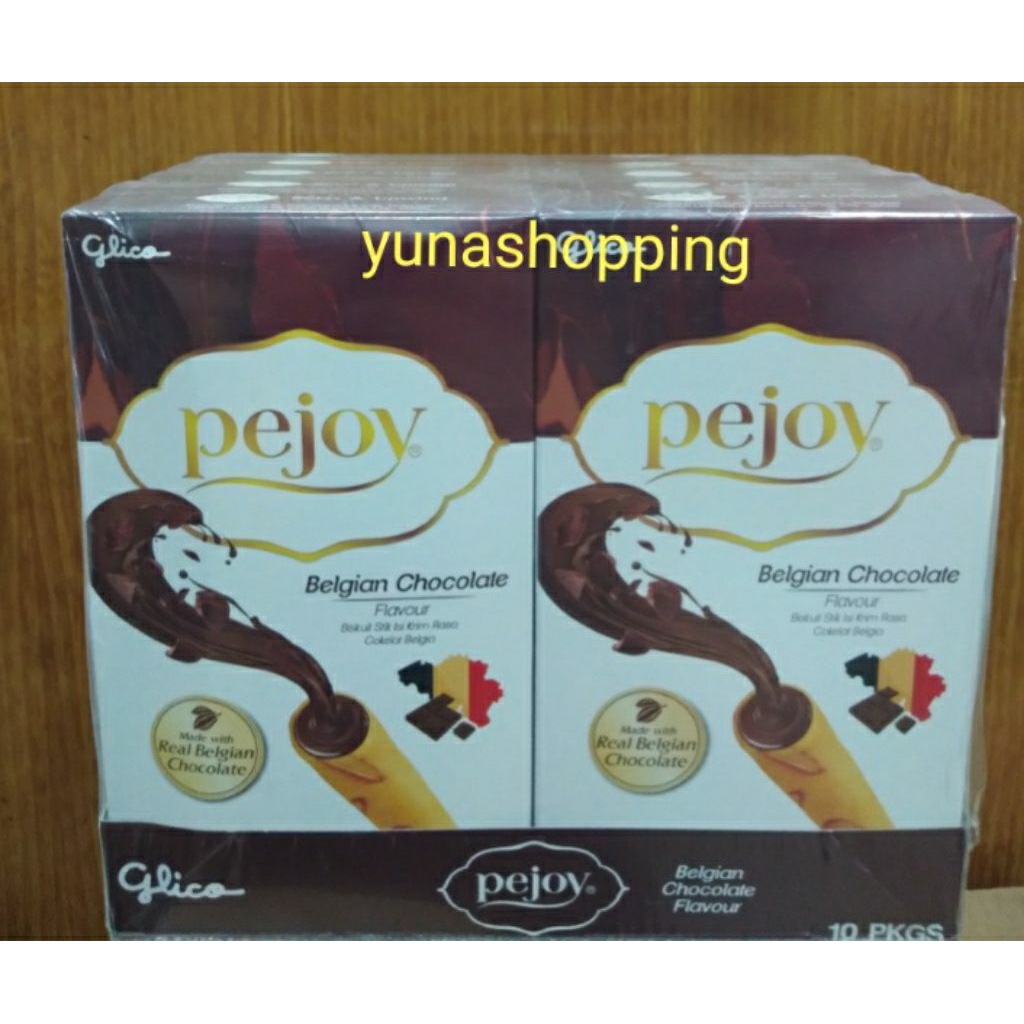 

Pejoy biskuit stik rasa coklat Belgia 1 pack isi 10 pc @30g
