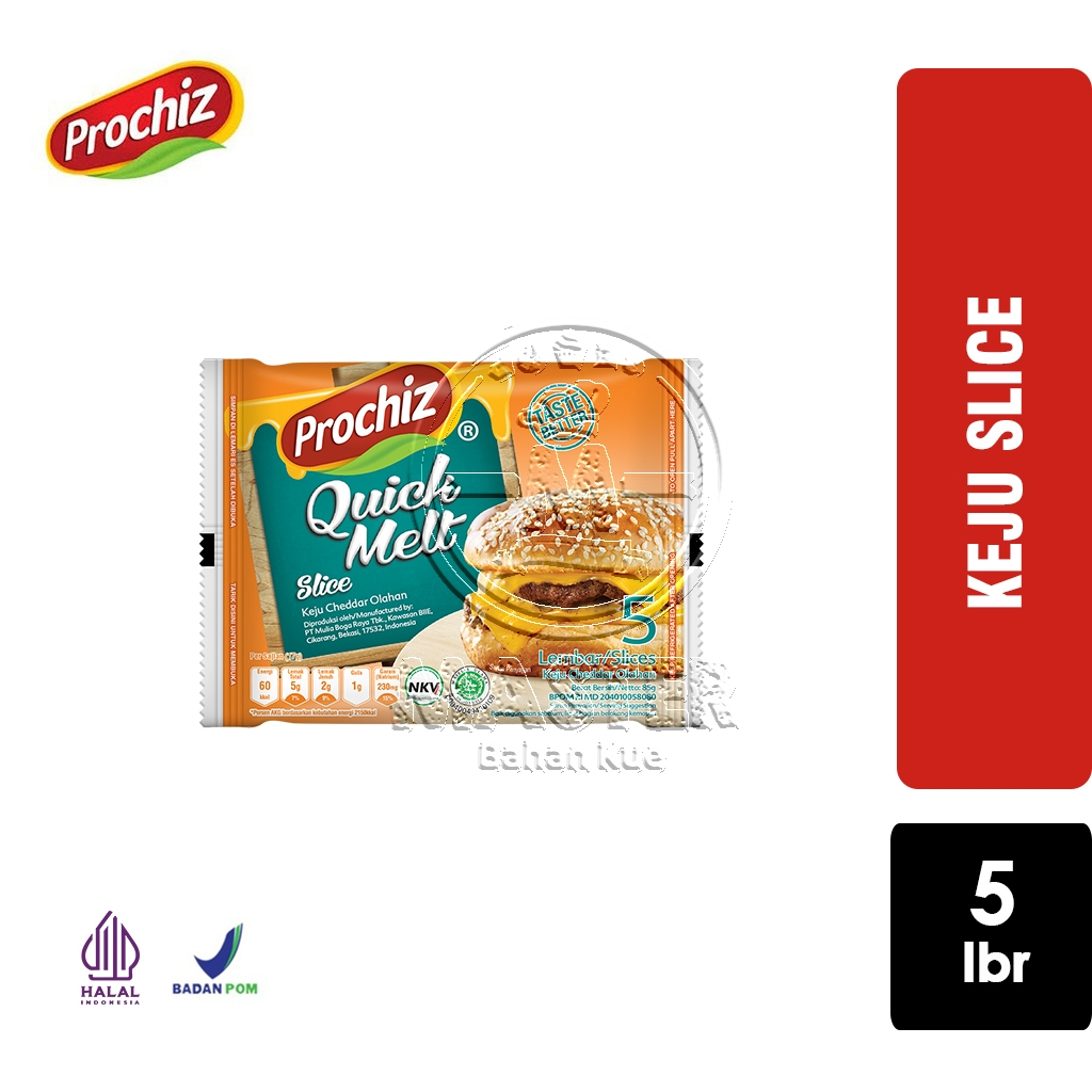 

Keju Prochiz Quick Melt Slice Cheddar Lumer [isi 5lbr]