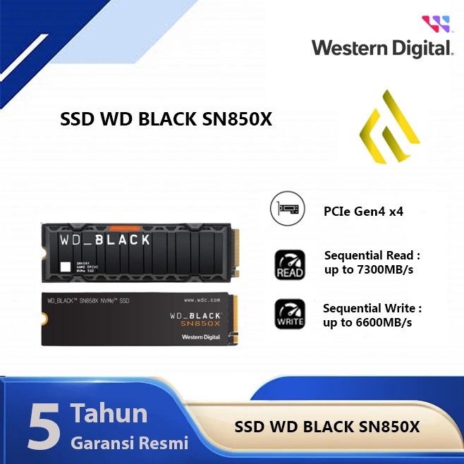 SSD WD Black SN850X 1TB 2TB 4TB - SSD M.2 NVMe PCIe