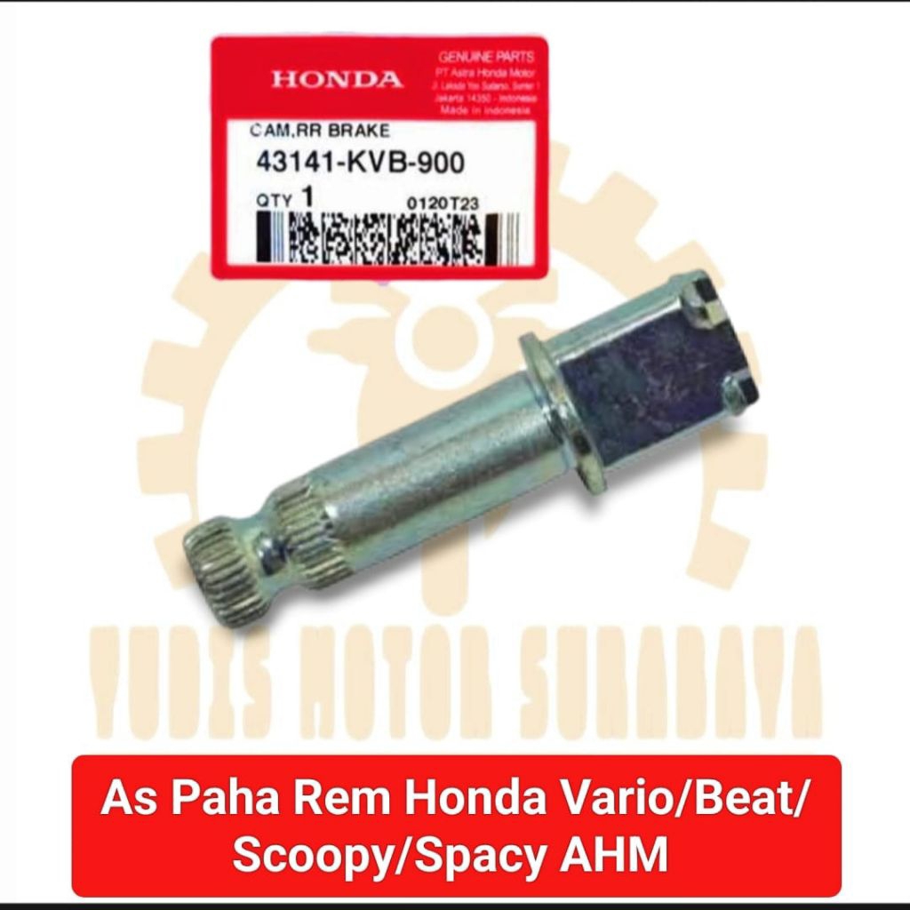 AHM 43141-KVB-900 As Paha Rem Vario 110,Beat,Scoopy,Spacy,Beat Pop,Beat Street