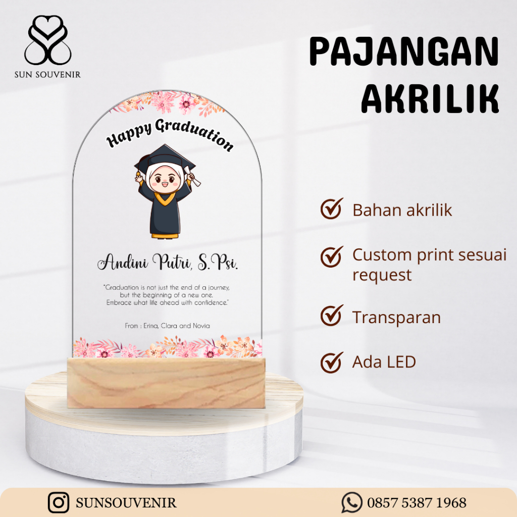 PAJANGAN/CUSTOM LAMPU AKRILIK | ACRYLIC LAMP | LED ACRYLIC LAMP