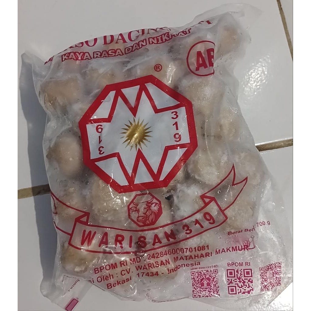 

Bakso Warisan 319 AB isi 50 pcs