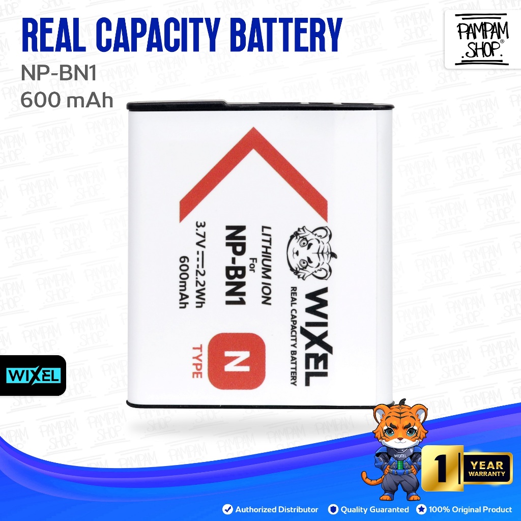 WIXEL Baterai Kamera NP-BN1 for Sony CyberShot DSC J20 T110 T99 TX10 TX100 TX20 TX200 TX5 TX55 TX66 