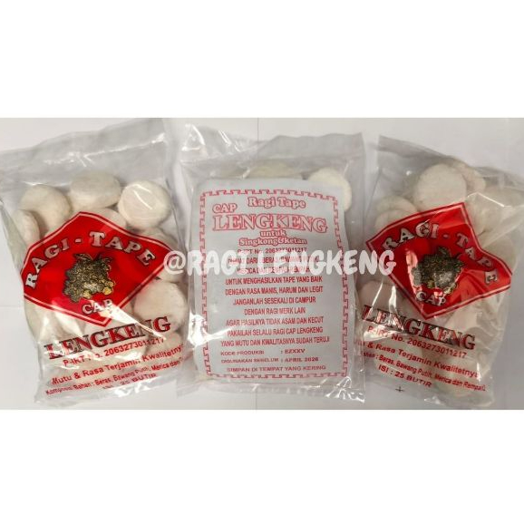 Ragi Tape cap Lengkeng untuk Tape Singkong & Beras Ketan (rasa manis, legit, wangi, dan buluk putih)