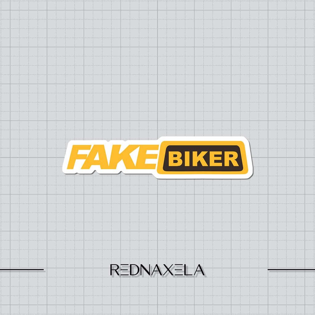 

Stiker Vinyl Fake Biker Stiker Motor Stiker Laptop Outdoor High Quality Waterproof Sticker